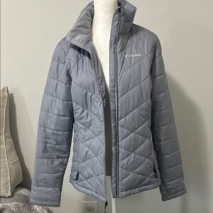 Columbia Women's Light Gray Puffer Jacket w/ Thermal Reflective Lining